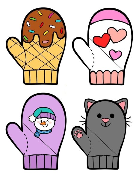 Варежки рисунок