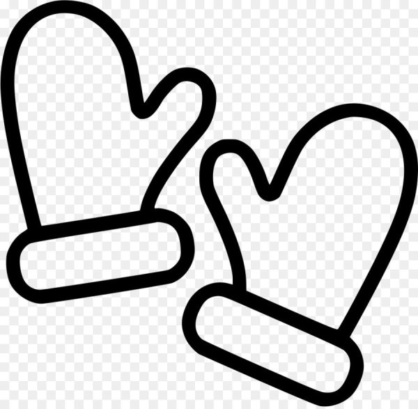 Рукавичка раскраска для детей