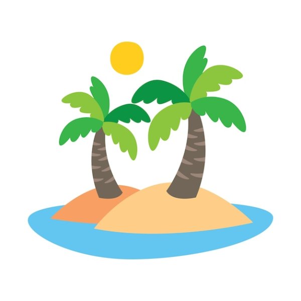 Остров мультяшный