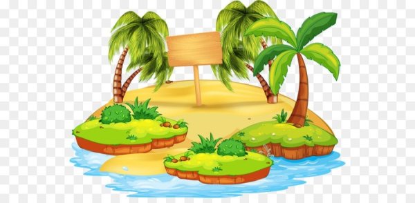 Островок с пальмой