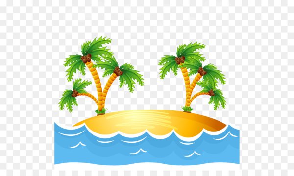 Островок с пальмой