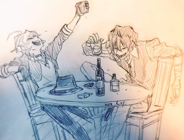 Бродячие псы скетчи