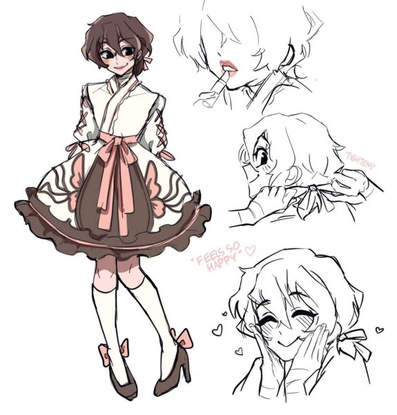 Дадзай Осаму в платье