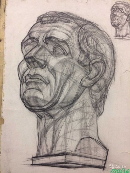 Академия Штиглица гипсовые головы