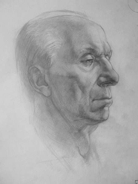 Академия Штиглица гипсовые головы