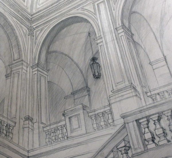 Лестница Академии художеств Штиглица