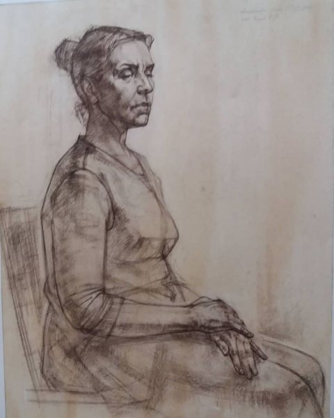 Полуфигура живопись Академия Репина