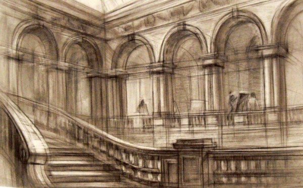 Академия Штиглица интерьер рисунок