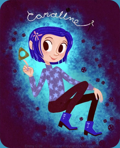 Коралина Джонс раскраска