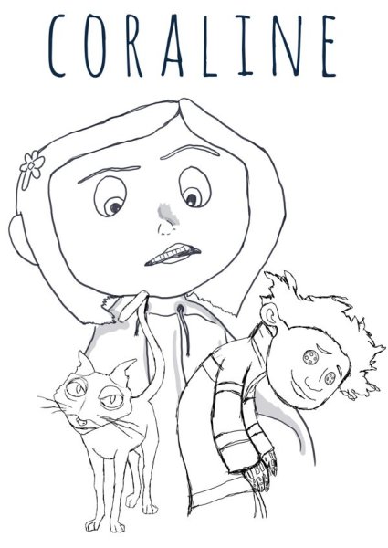 Рисунки Каролины в стране кошмаров