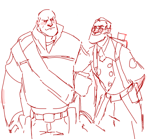 TF Classic Heavy and medic