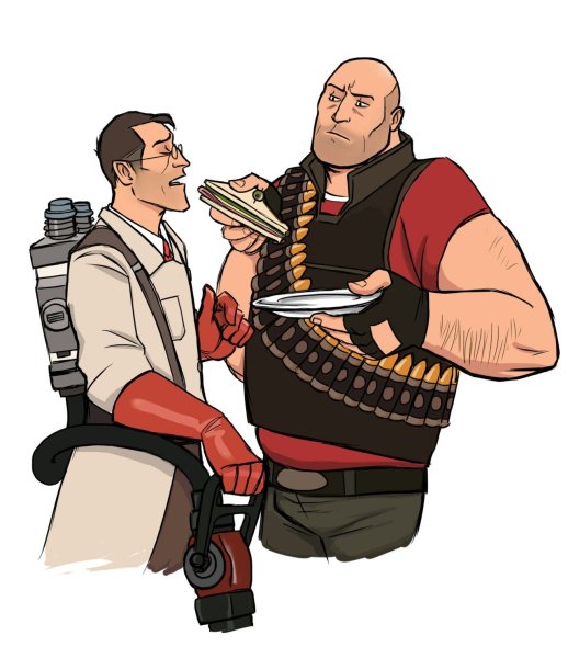 Team Fortress 2 медик и хеви