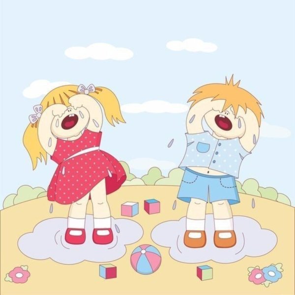 Плачущая девочка для детей