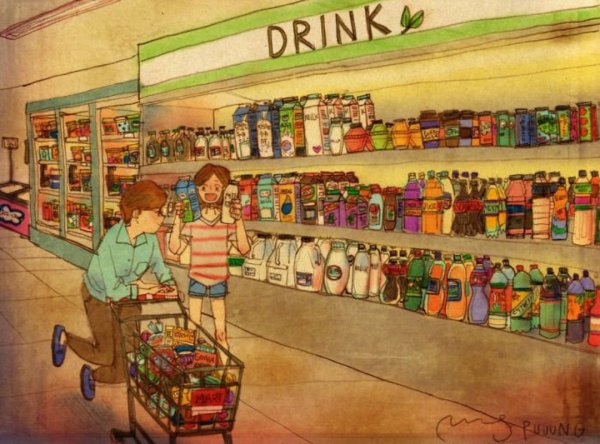 Продуктовый магазин иллюстрация