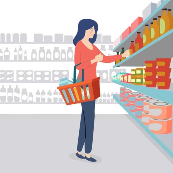 Векторная иллюстрация супермаркет
