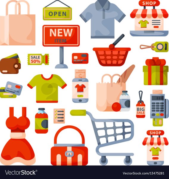 Магазин рисунок для детей супермаркет