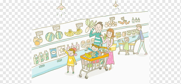 Супермаркет иллюстрация