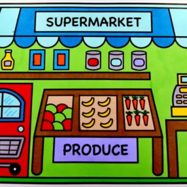 Как нарисовать магазин