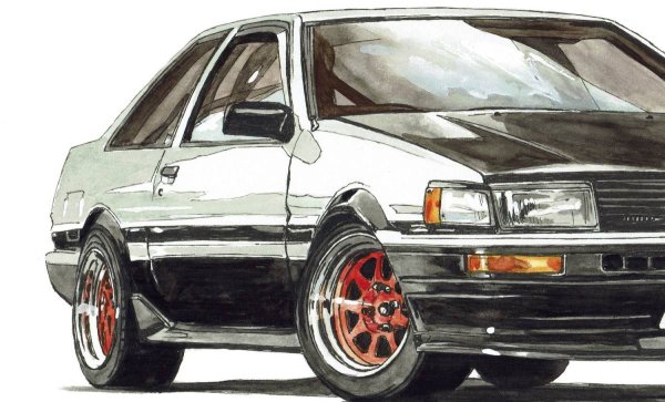 Toyota ae86 Trueno контур