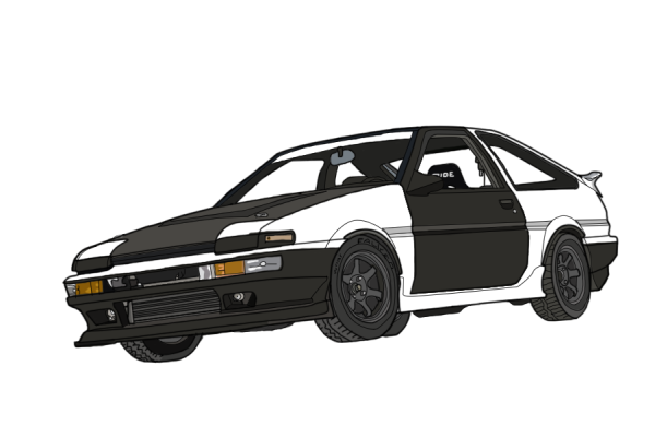 Toyota ae86 сбоку