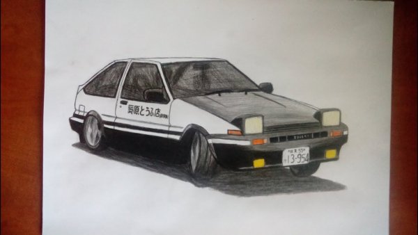Toyota ae86 drawing