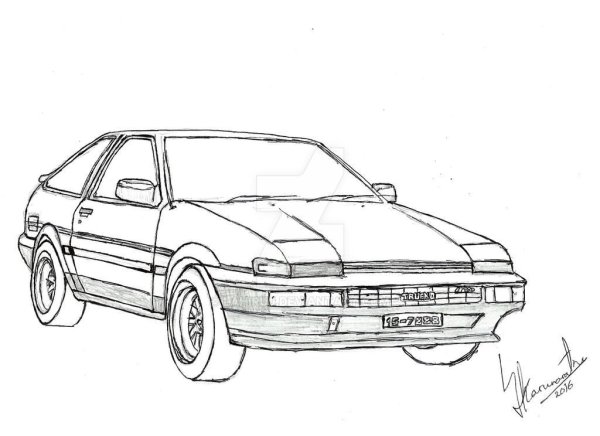 Toyota ae86 Blueprint