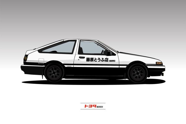 Toyota Corolla ae86 арт