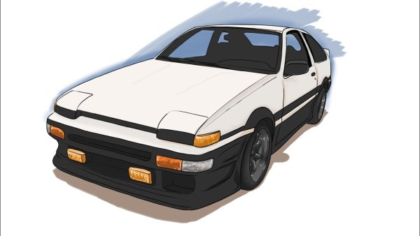 Toyota ae86 Trueno контур