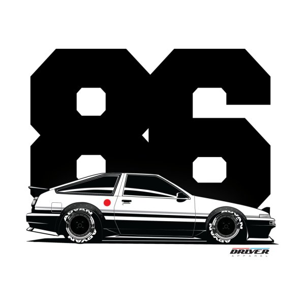 Toyota Trueno ae86 арт