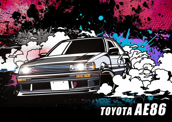 Toyota ae86 фон