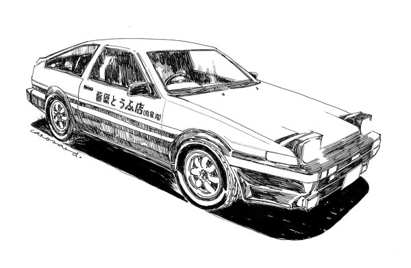 Toyota ae86 Trueno контур