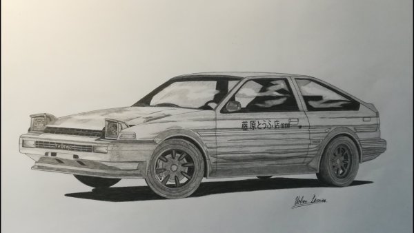 Toyota ae86 Trueno контур