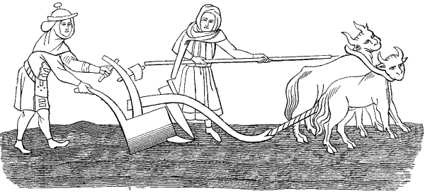 Средневековье крестьяне плуг