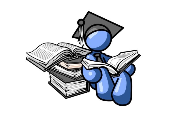 Человечек с книжкой без фона