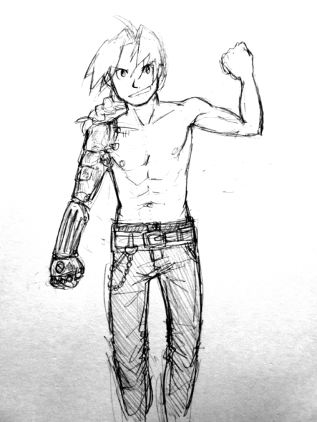 Эдвард Элрик рисунок