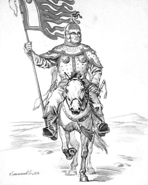 Раскраска татаро Монголы