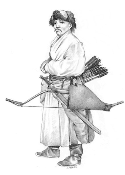 Монгольский лучник 13 века