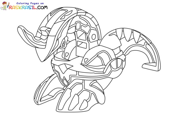 Спортилион бакуган раскраска