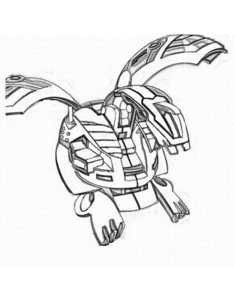 Раскраска бакуган Драгоноид