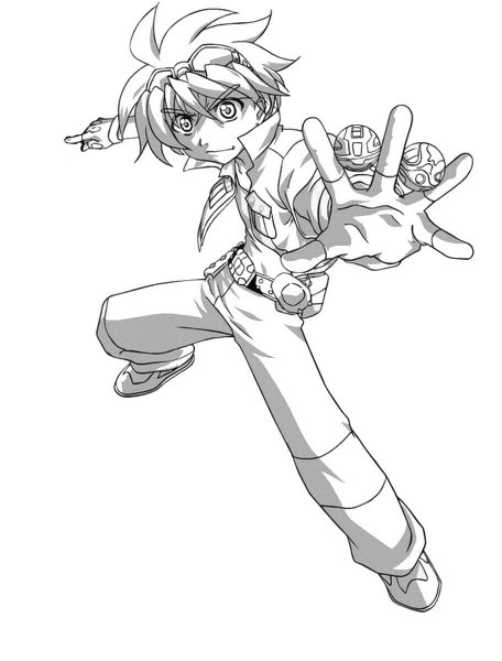 Бакуган раскраска Дэн