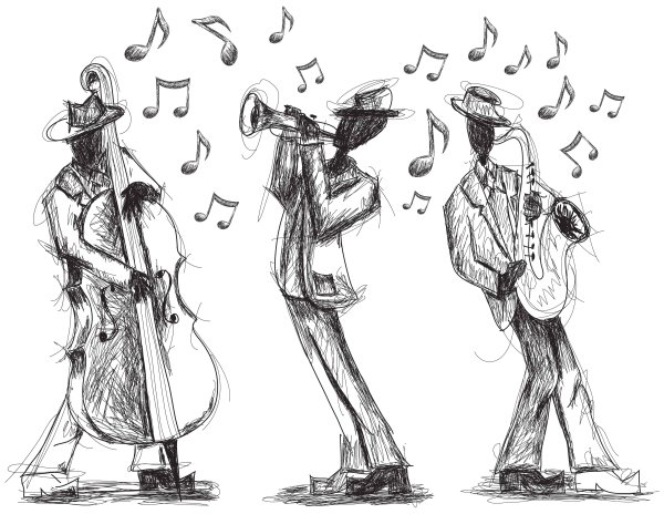Музыканты в графике