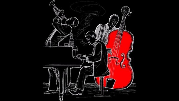 Джаз живопись чб