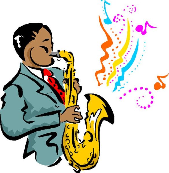 Музыкант на прозрачном фоне