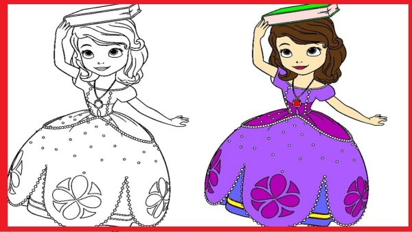 Разукрашки принцеса Сафия