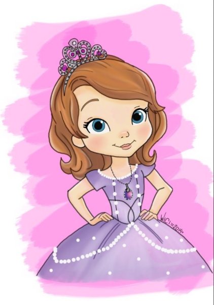 Принцесса София на вафельной бумаге