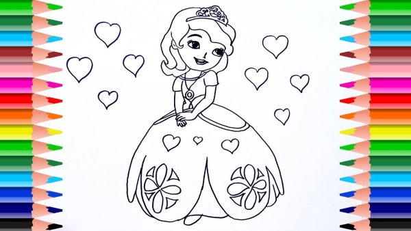 София прекрасная раскраска цветная