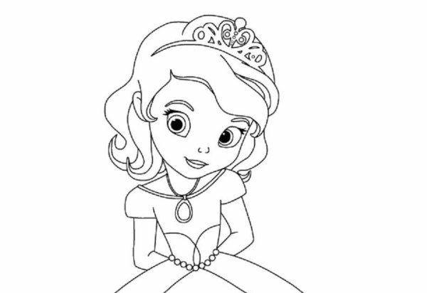Раскраски куклы принцессы
