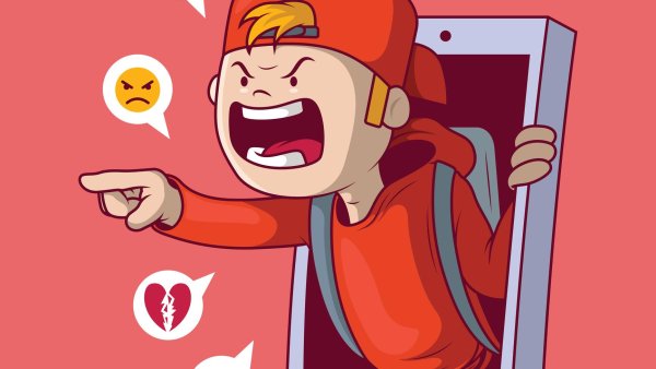 Кибербуллинг иллюстрация