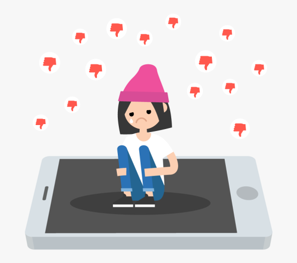 Кибербуллинг иллюстрация