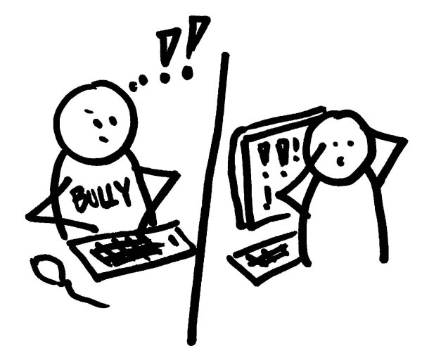 Кибербуллинг иллюстрация